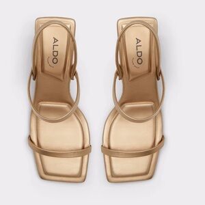 3/$30 Aldo Gold Heeled Sandals